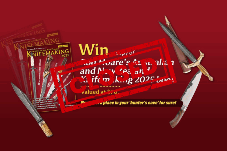 WIN a copy of Rod Hoare’s Australian and New Zealand Knifemaking 2025 book