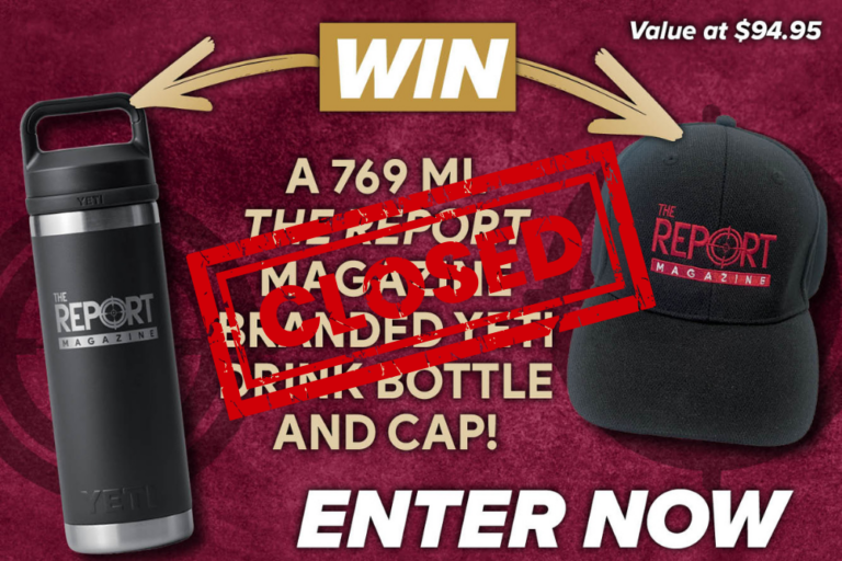 WIN an exclusive The Report Mag YETI drink bottle & cap