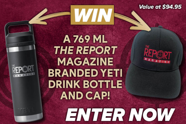 WIN an exclusive The Report Mag YETI drink bottle & cap